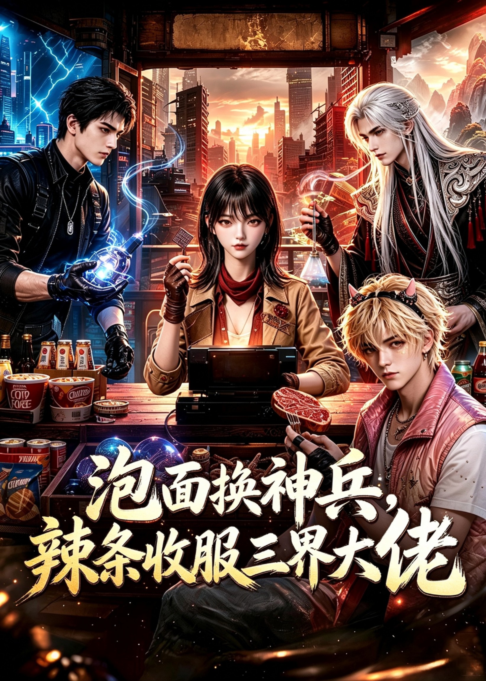 泡面换神兵，辣条收服三界大佬(全集)